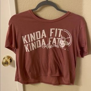 Kinda fit/ kinda fat crop top
